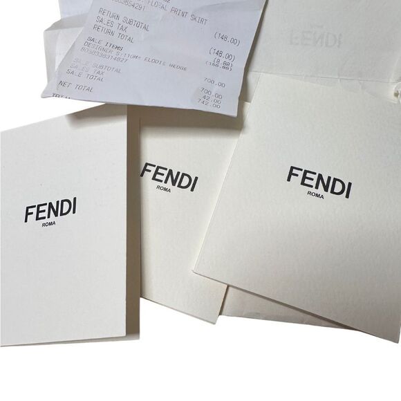 Fendi Maryjanes with Black and Pink Wedge Platform Espadrilles. No Flaws. - Picture 17 of 17